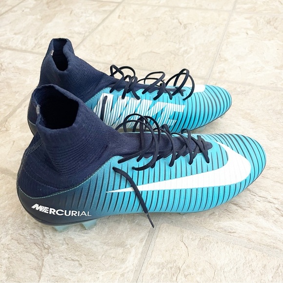 Nike Mercurial Veloce FG 831961-404 Soccer Cleats Gamma Ice Pack Blue Size 11 - Picture 11 of 11